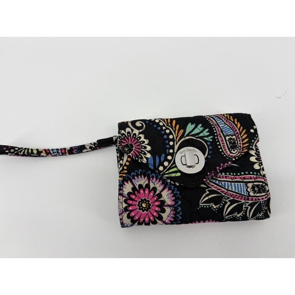 Vera Bradley Canterberry Magenta Turnlock Wallet, Wristlet, Money/Card Holder